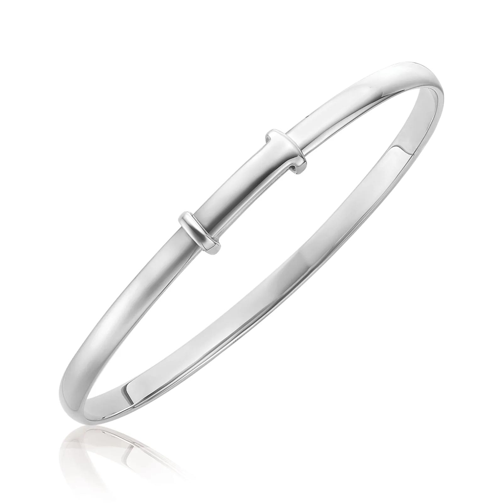 Sterling Silver 34-48 Adjustable Baby Bangle