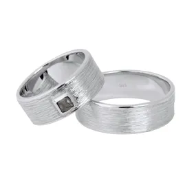 Structure Wedding 14 kt white gold ring