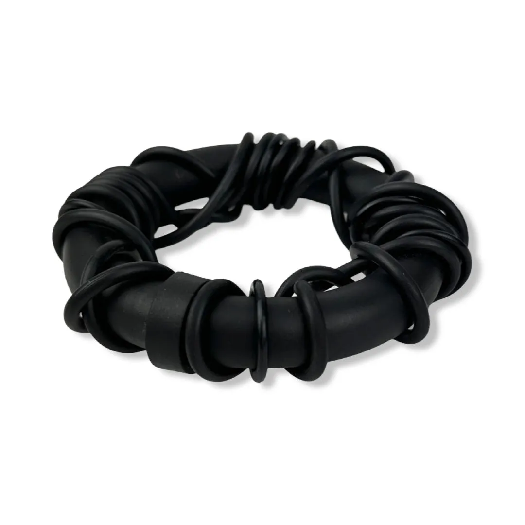 tangled rubber bangle