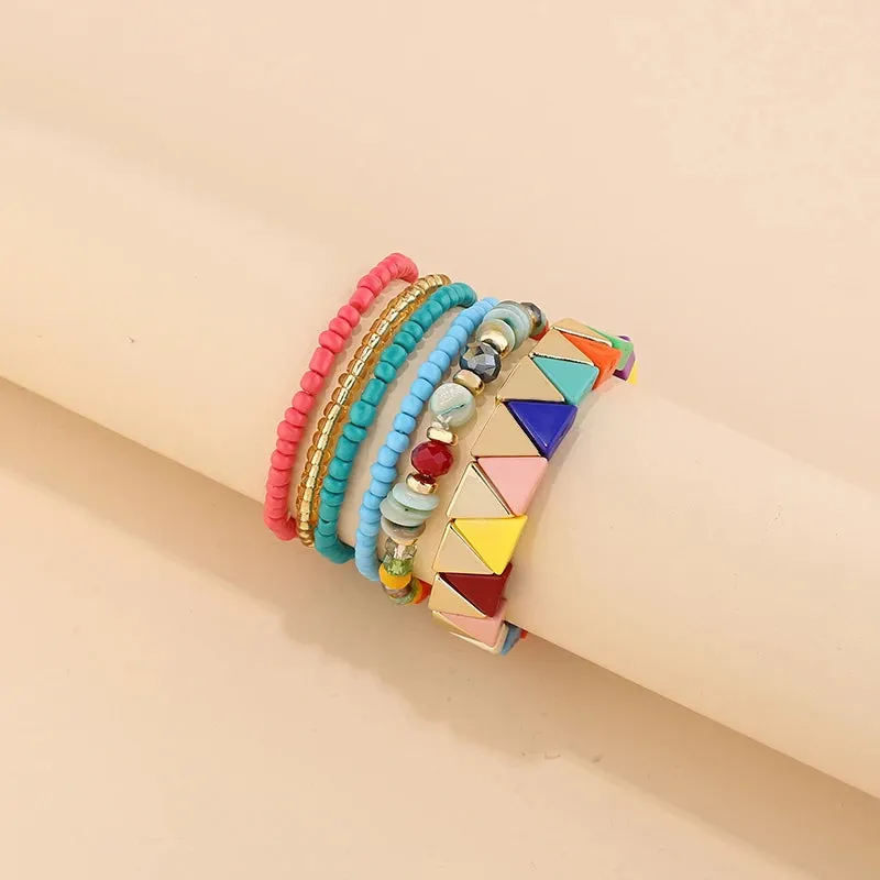 TEEK - Bohemian Multi-Layer Seed Beads Bangles