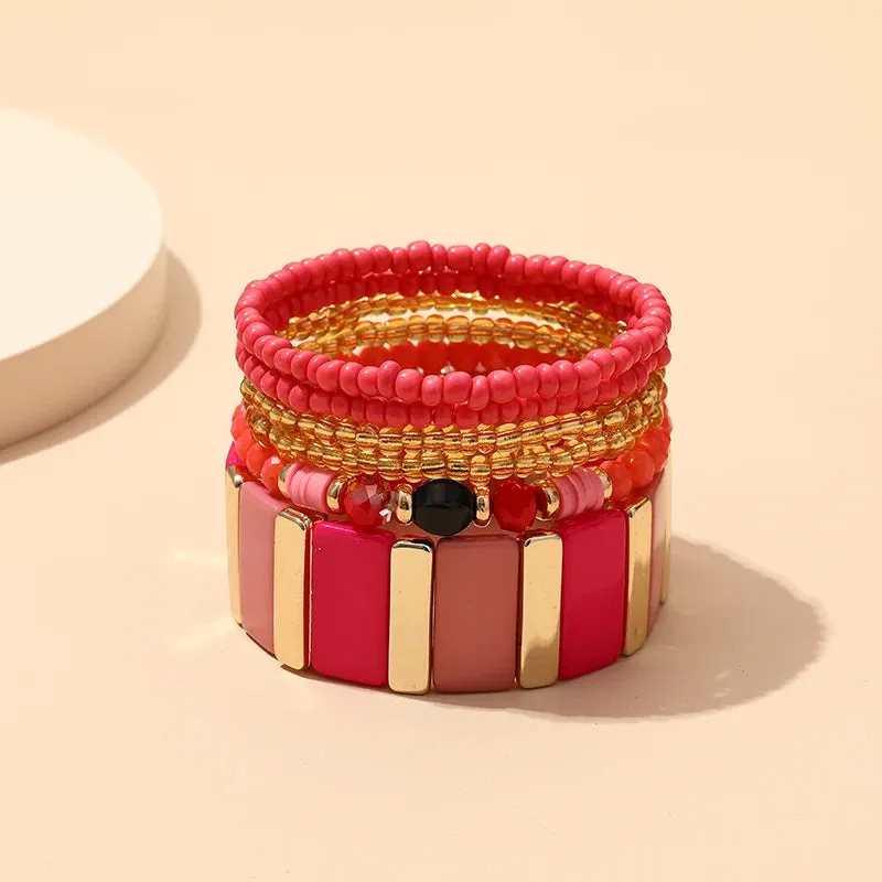 TEEK - Bohemian Multi-Layer Seed Beads Bangles