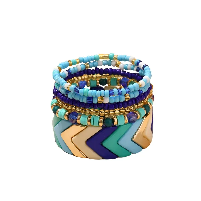 TEEK - Bohemian Multi-Layer Seed Beads Bangles