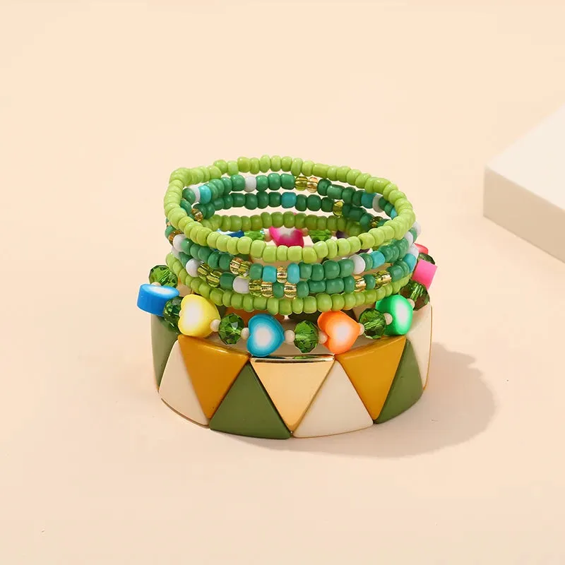 TEEK - Bohemian Multi-Layer Seed Beads Bangles