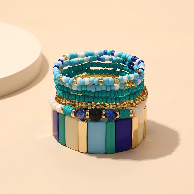 TEEK - Bohemian Multi-Layer Seed Beads Bangles