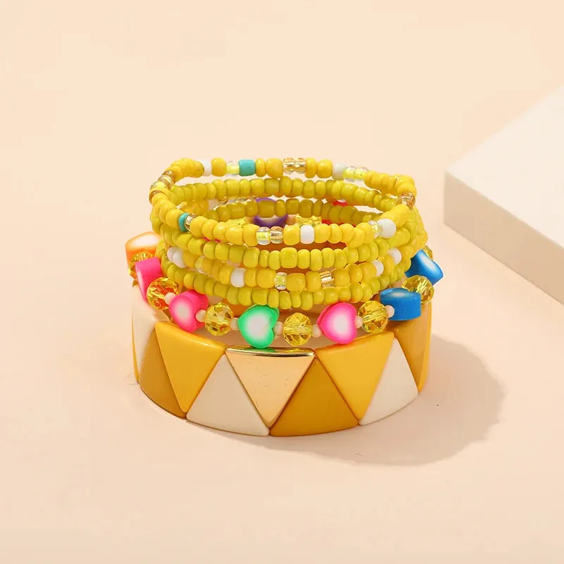 TEEK - Bohemian Multi-Layer Seed Beads Bangles