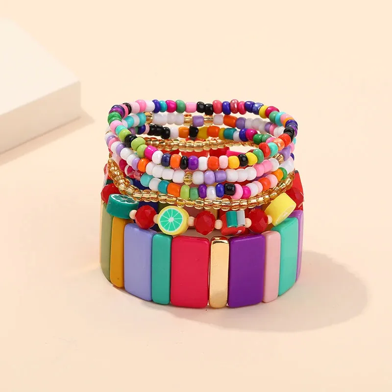 TEEK - Bohemian Multi-Layer Seed Beads Bangles