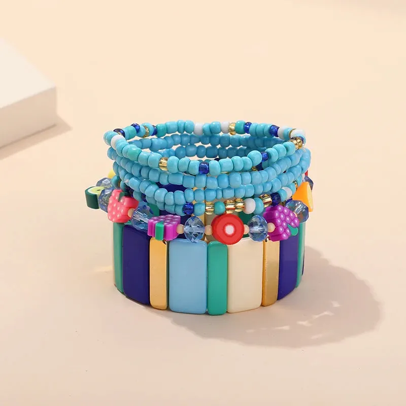 TEEK - Bohemian Multi-Layer Seed Beads Bangles