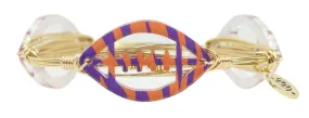 The Acrylic Football Bangle Bracelet - Tiger Stripe