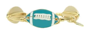 The Football Bangle Bracelet - Teal