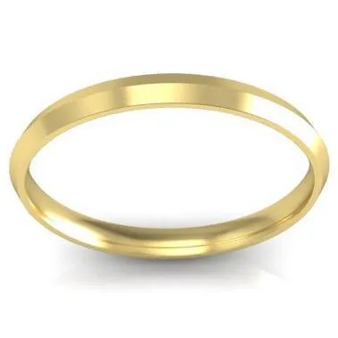 Thin Gold Knife Edge Ring 2mm