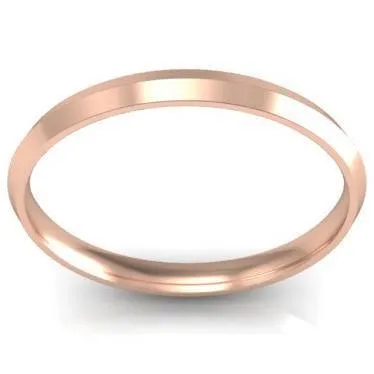 Thin Gold Knife Edge Ring 2mm