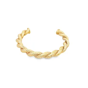 Tight Twisted Open Bangle