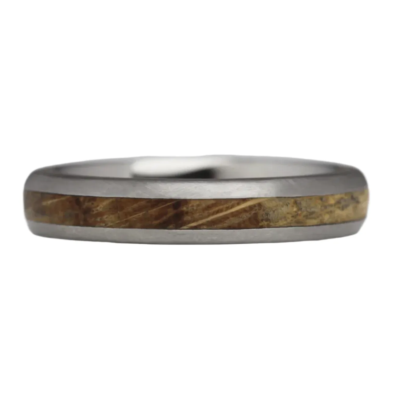 Titanium & Oak Ring