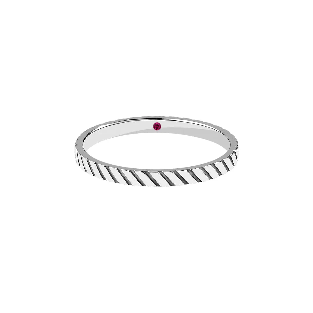 Twined Band Ring in Silver