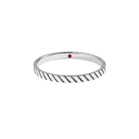 Twined Band Ring in Silver