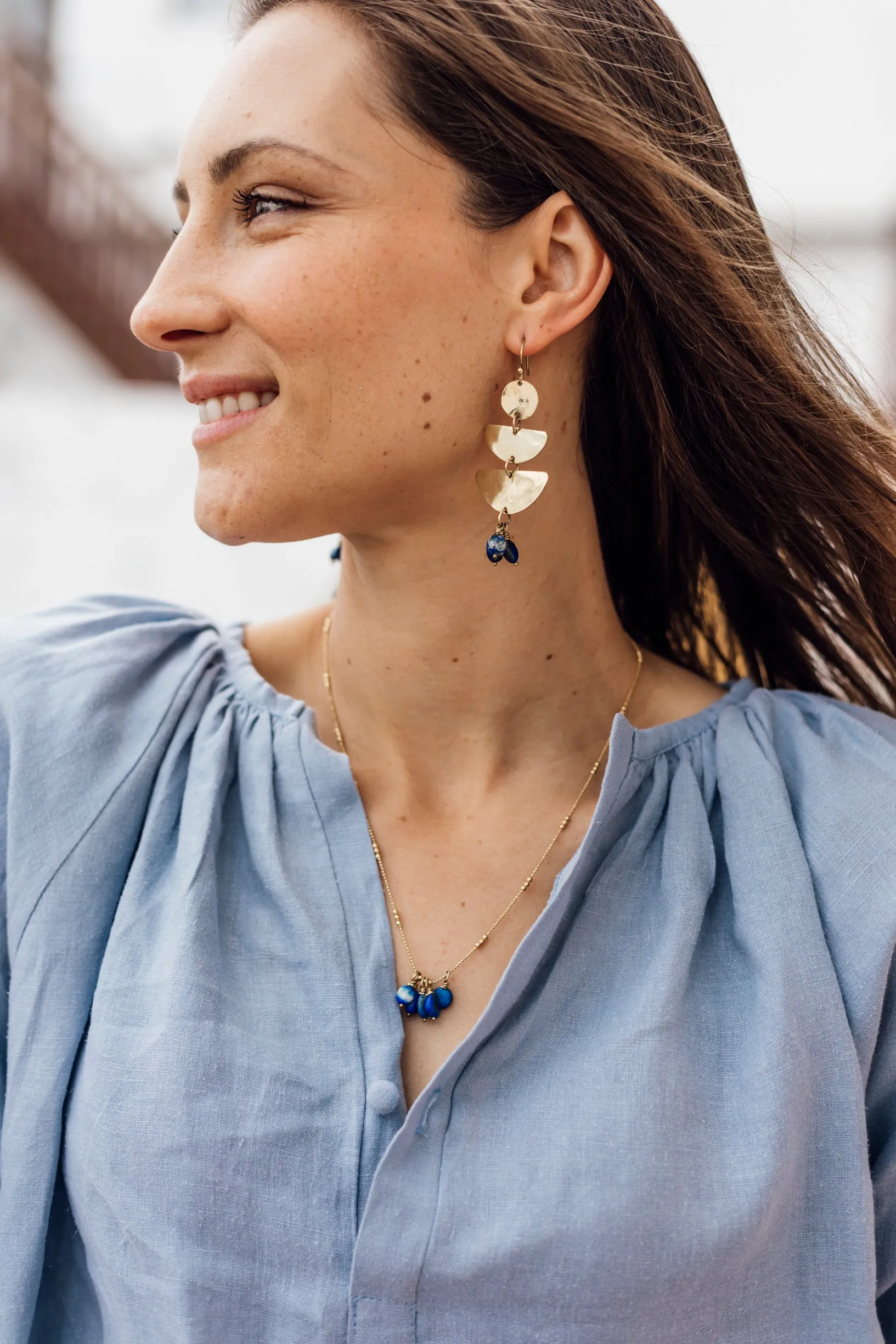 Waka Waka Earrings Lapis