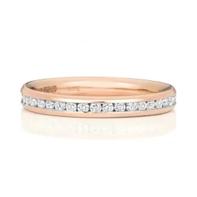 Wedding Band 18ct Rose Gold Diamond Eternity Ring WQ230R/I