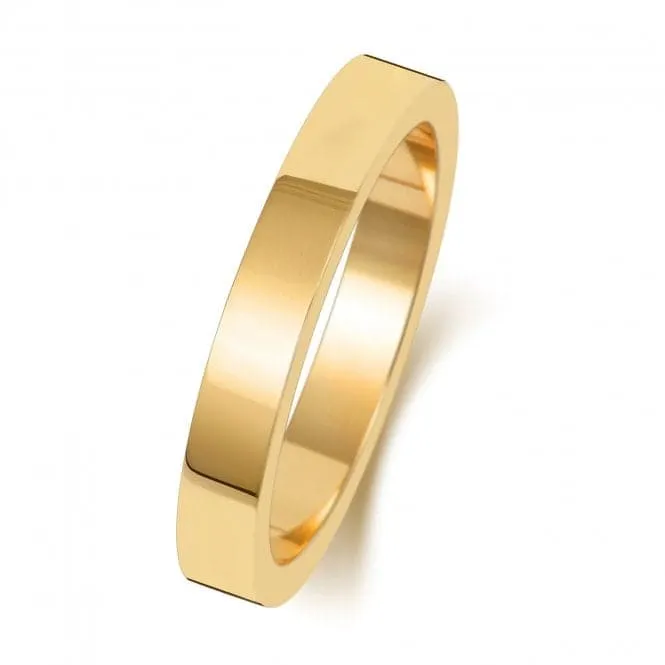 Wedding Band 18K Flat Flat 3 mm-1.15 Wedding  Ring WQ173L/I