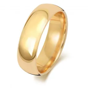 Wedding Band 9K Trad Court 6mm-1.25 Wedding  Ring W166L