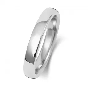 Wedding Band Platinum Soft Court 3mm-1.4 Wedding  Ring WP133M