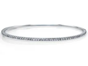 White Gold Diamond Bangle