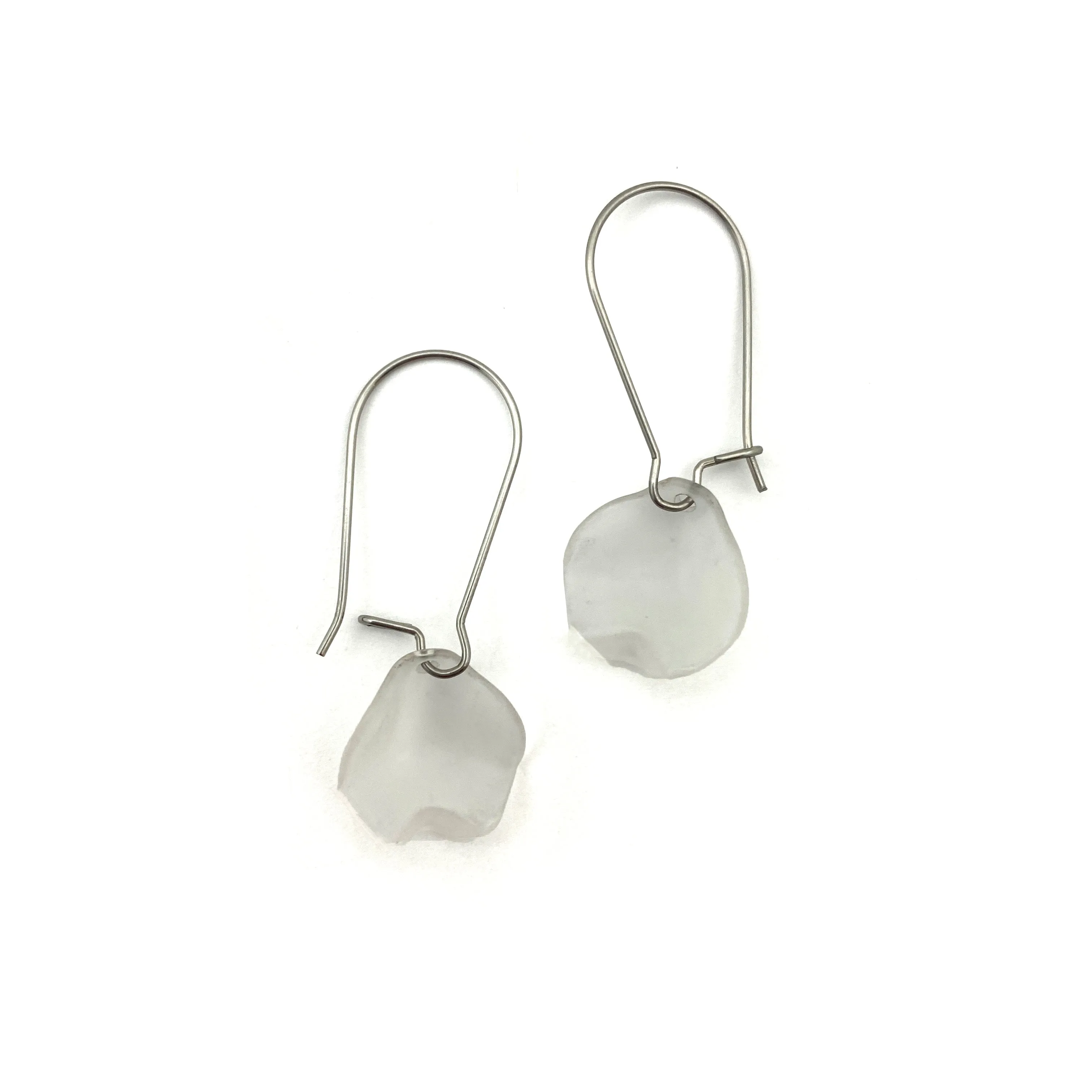 White Petal Earrings