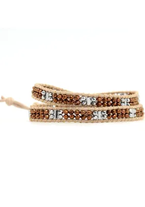 X Katie Soleil Hazel Double Wrap Beaded Bracelet