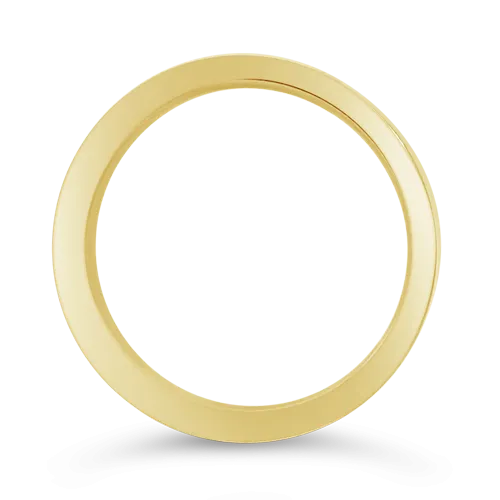 Yellow Gold Flat Wedding Band